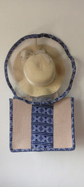 Ensemble "Soleil de Dakar" : Cabas Rayé et Capeline Assortie