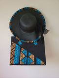 Ensemble "Soleil de Dakar" : Cabas Rayé et Capeline Assortie
