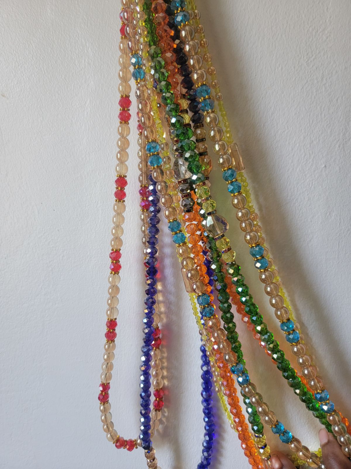 Baya "Séduction Sénégalaise" : Perles de Taille en Cristal Étincelant