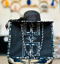 Ensemble "Ndar Chic" : Cabas Graphique et Capeline Noire