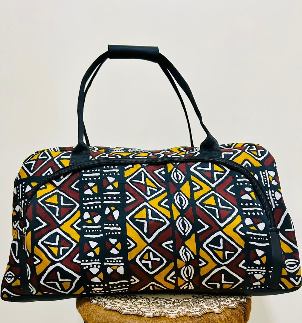 Sac de Voyage "Nomade Dakar" : Grand Format en Wax Traditionnel