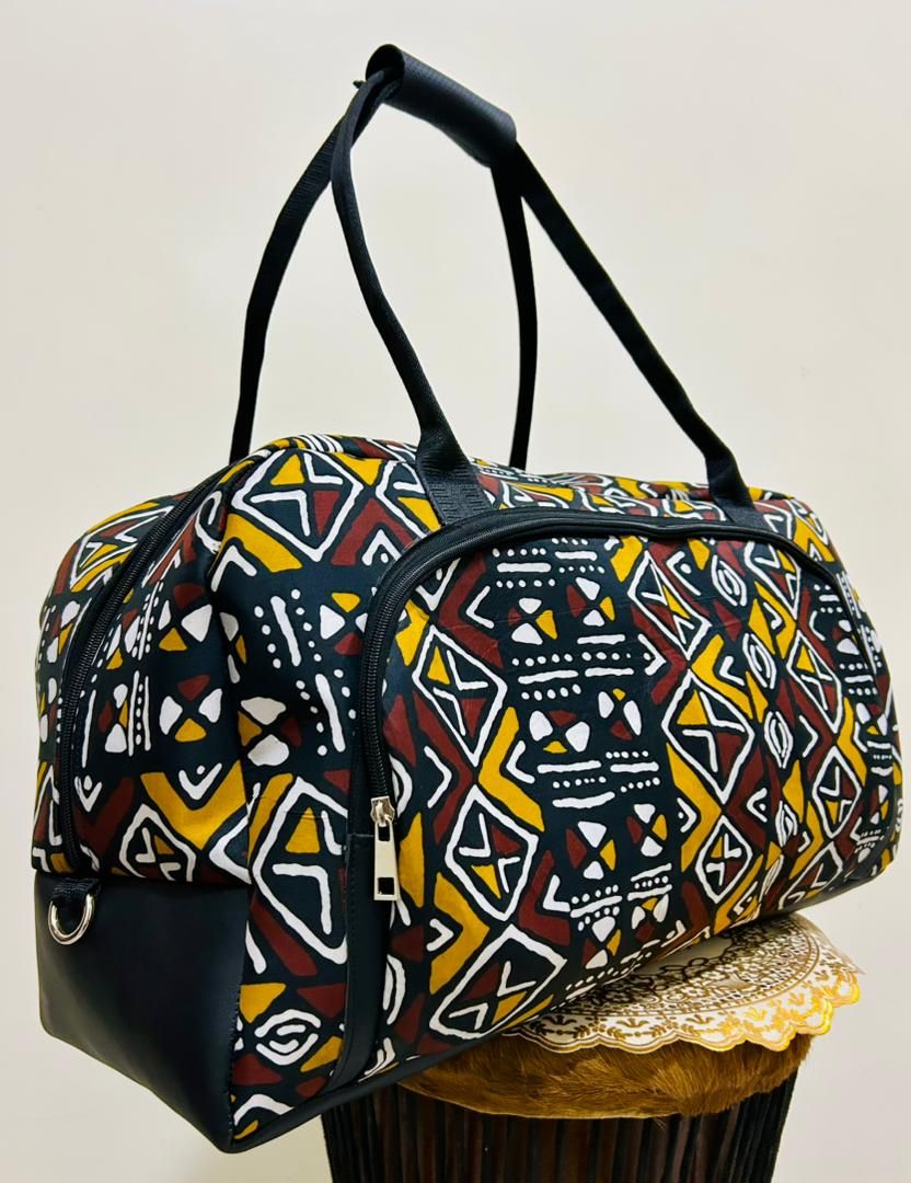 Sac de Voyage "Nomade Dakar" : Grand Format en Wax Traditionnel
