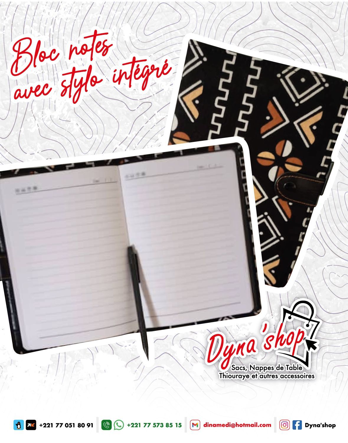 Ensemble "Soleil de Dakar" : Cabas Rayé et Capeline Assortie